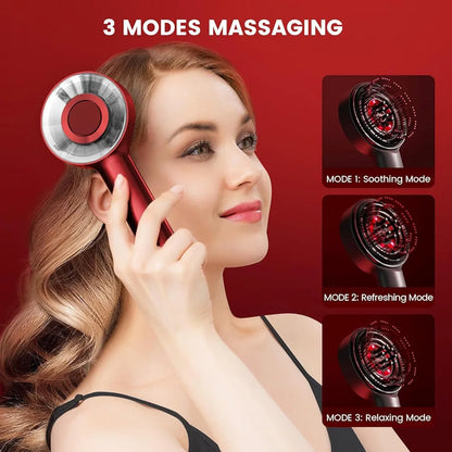 Smart Scalp Massager — 72 Bristles, 3 Modes, IPX7