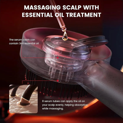 Smart Scalp Massager — 72 Bristles, 3 Modes, IPX7